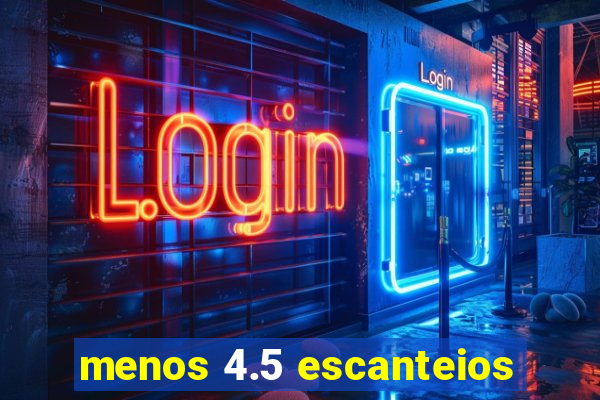 menos 4.5 escanteios