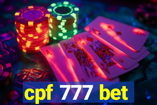 cpf 777 bet