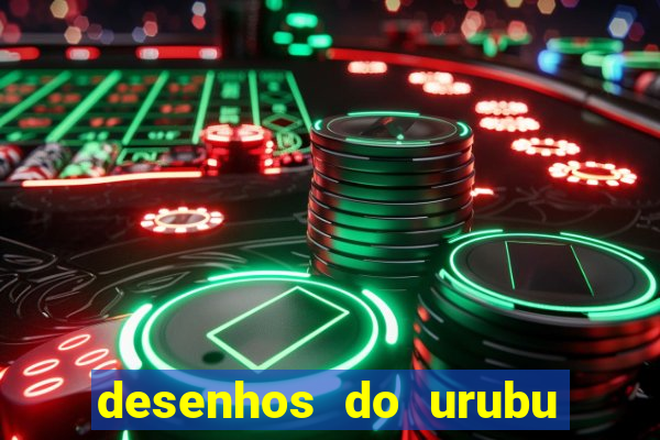 desenhos do urubu do flamengo para colorir
