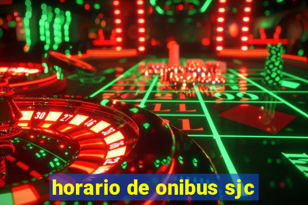 horario de onibus sjc