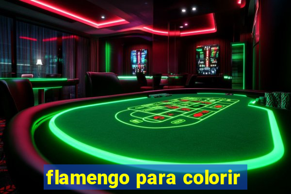 flamengo para colorir