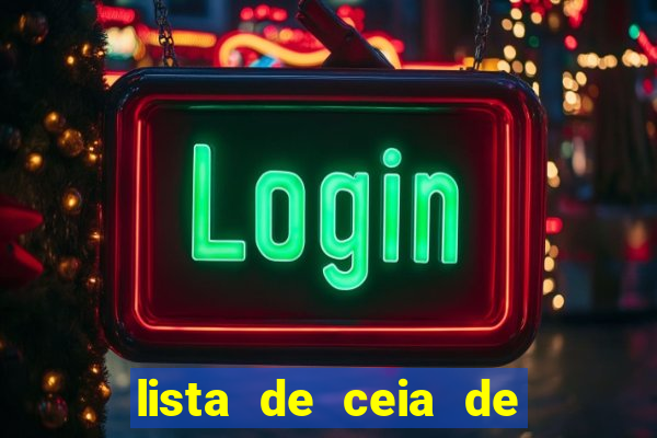 lista de ceia de natal para 20 pessoas