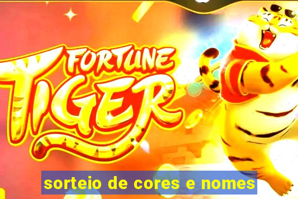 sorteio de cores e nomes