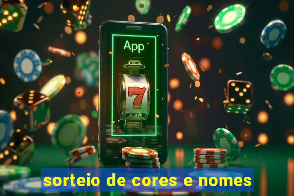 sorteio de cores e nomes