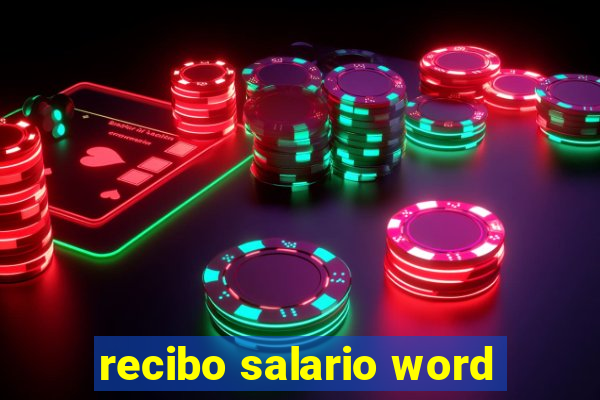 recibo salario word