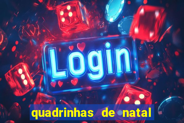 quadrinhas de natal para educação infantil