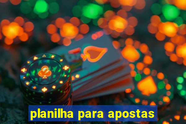 planilha para apostas