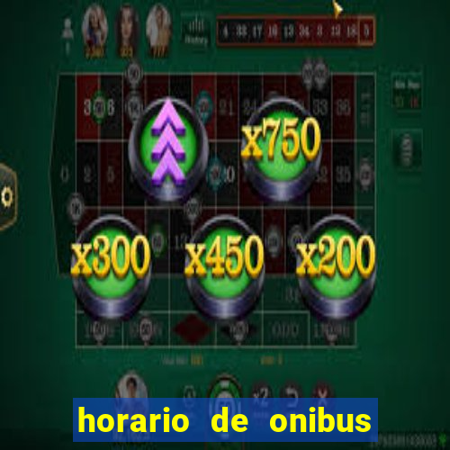 horario de onibus santos dumont x juiz de fora