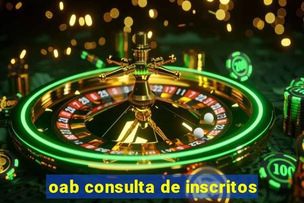 oab consulta de inscritos