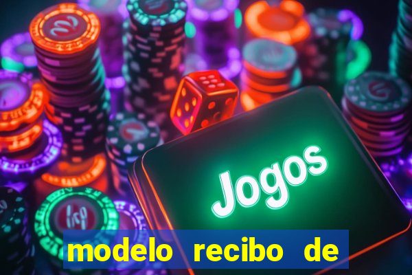 modelo recibo de pagamento autonomo