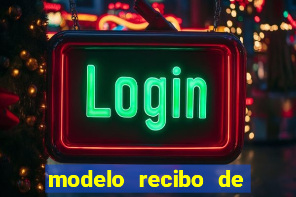 modelo recibo de pagamento autonomo