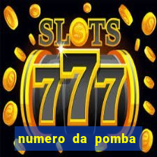 numero da pomba jogo do bicho