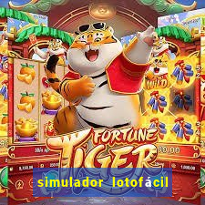 simulador lotofácil só matemática