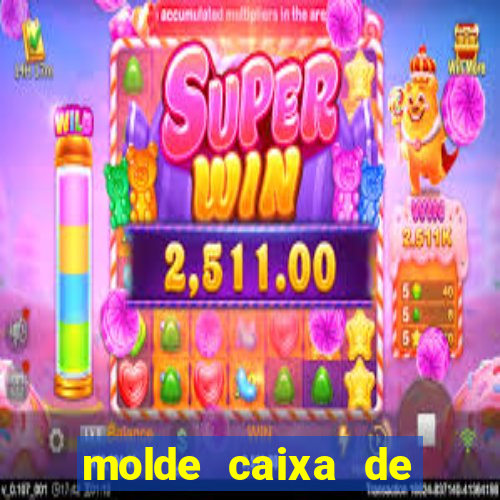 molde caixa de baralho png