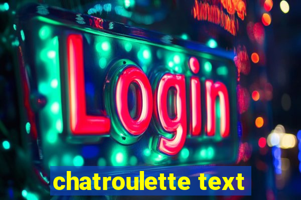 chatroulette text