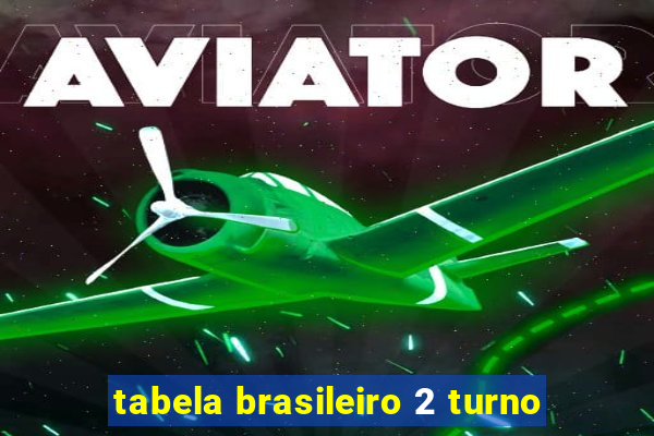 tabela brasileiro 2 turno
