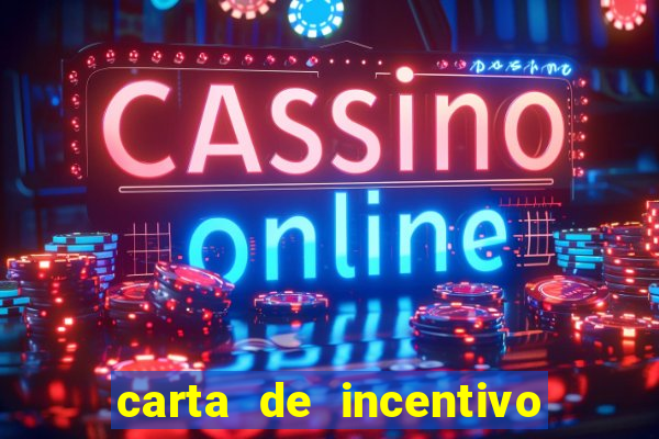 carta de incentivo para alunos