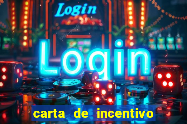 carta de incentivo para alunos