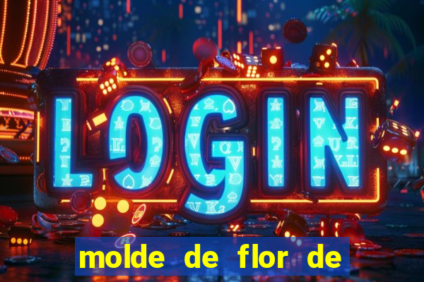 molde de flor de eva grande para imprimir