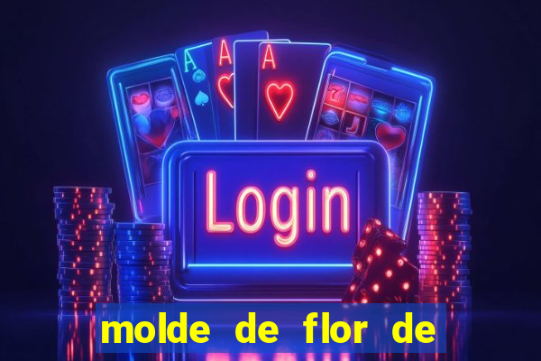 molde de flor de eva grande para imprimir