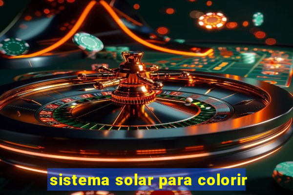 sistema solar para colorir