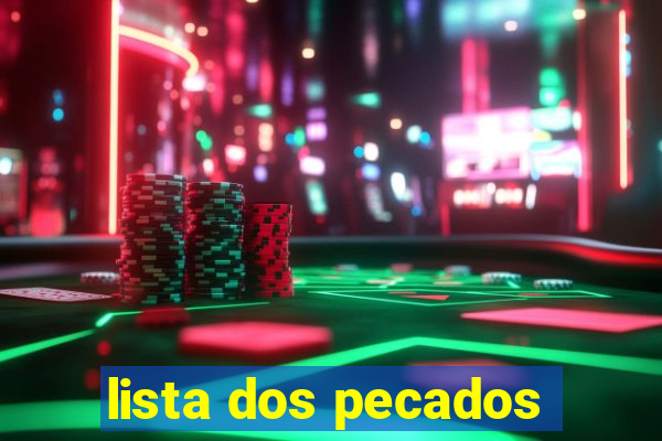 lista dos pecados