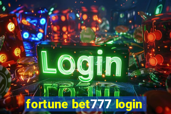 fortune bet777 login