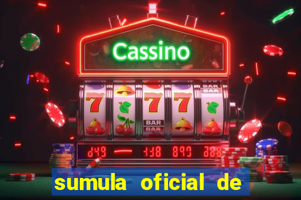 sumula oficial de futebol 7 society excel