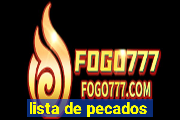 lista de pecados