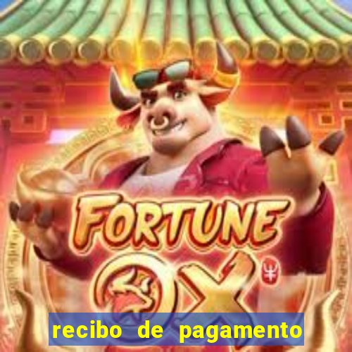 recibo de pagamento modelo word
