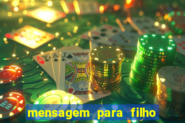 mensagem para filho jogador de futebol