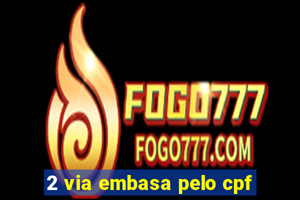 2 via embasa pelo cpf