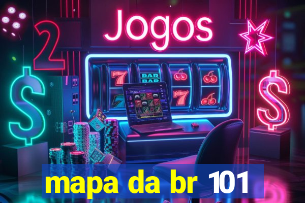 mapa da br 101