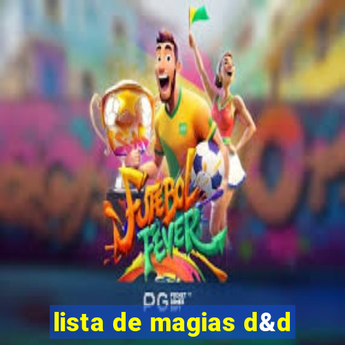 lista de magias d&d