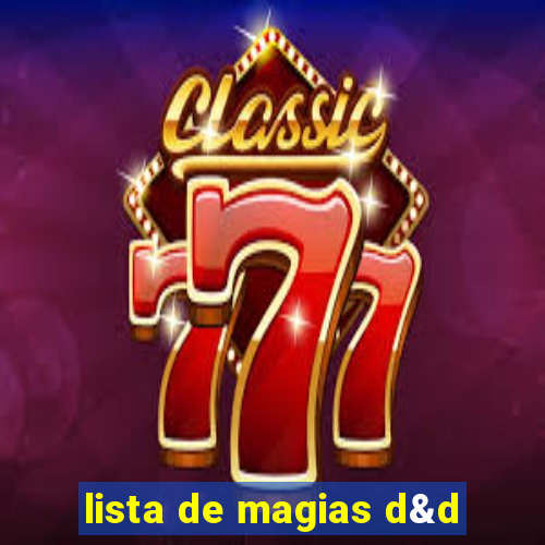 lista de magias d&d