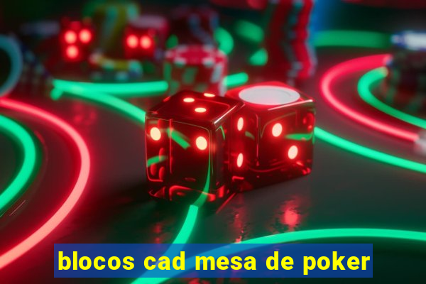 blocos cad mesa de poker