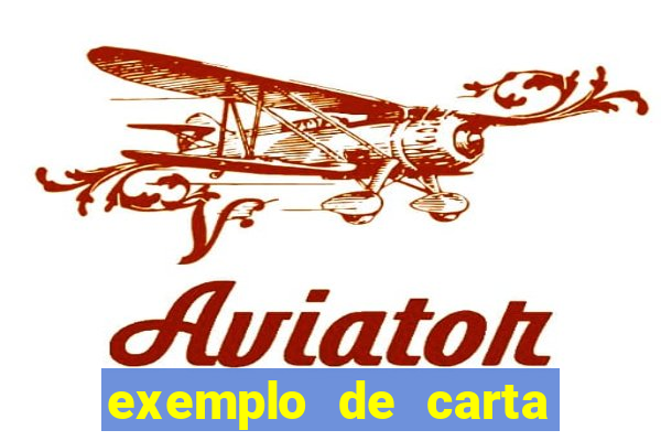 exemplo de carta aberta vestibular