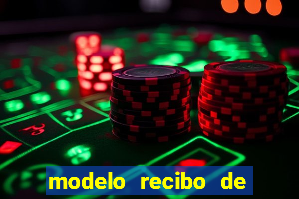modelo recibo de pagamento word