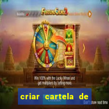 criar cartela de bingo no word