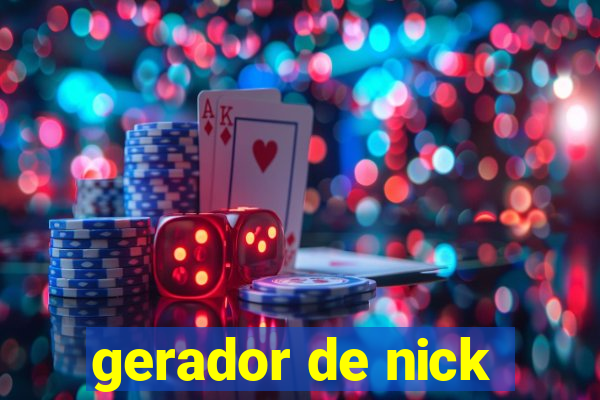 gerador de nick