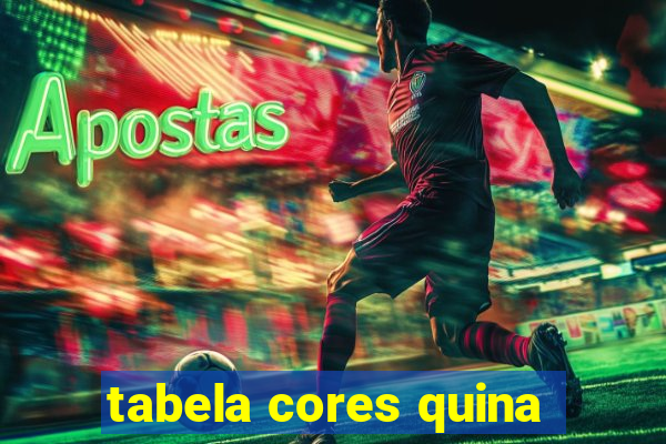 tabela cores quina