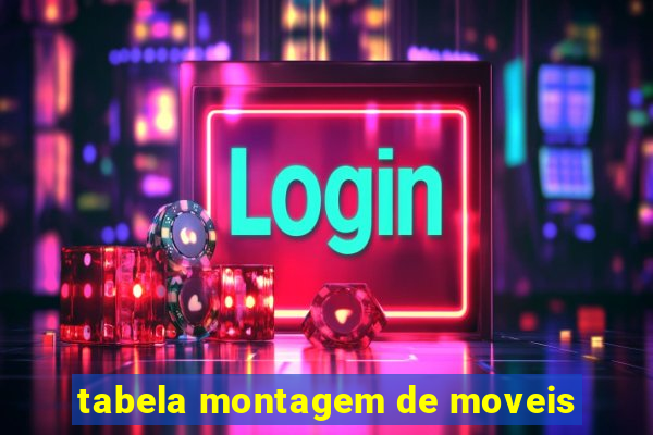 tabela montagem de moveis