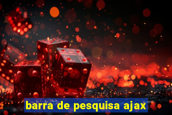 barra de pesquisa ajax