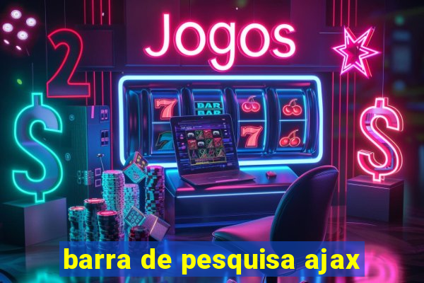 barra de pesquisa ajax