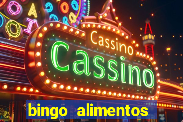 bingo alimentos para imprimir