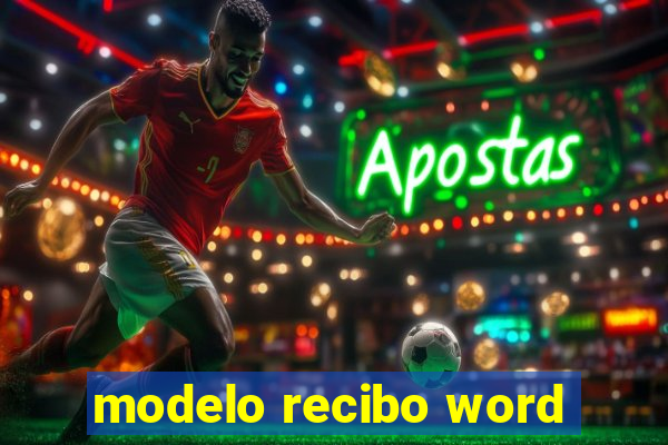 modelo recibo word