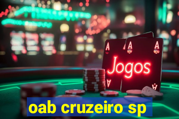 oab cruzeiro sp