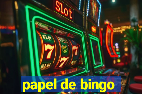 papel de bingo