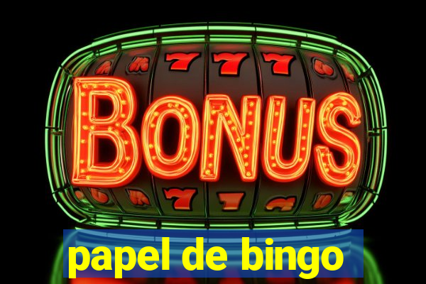 papel de bingo