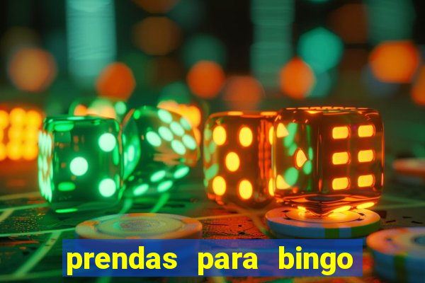 prendas para bingo de natal